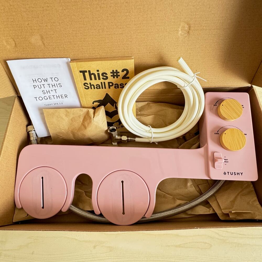 TUSHY Spa Bidet 3.0 Pink Bamboo - Open Box